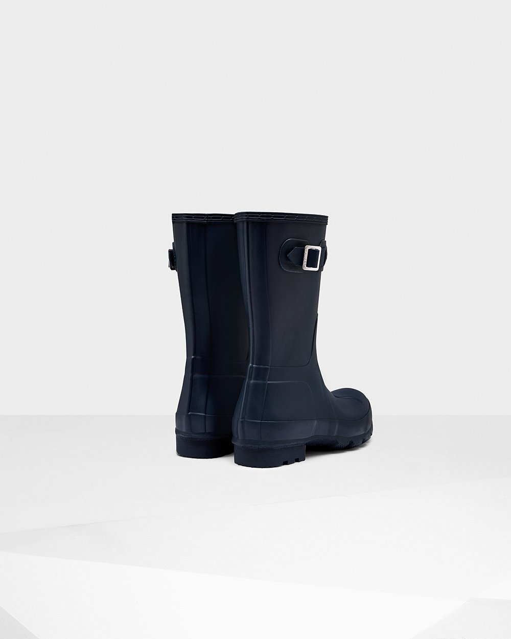 Mens Short Rain Boots - Hunter Original (04ZPRWQVM) - Navy